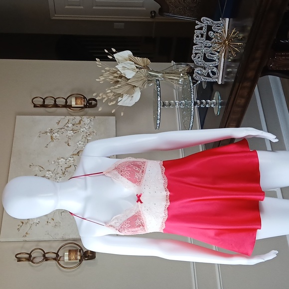 Victoria's Secret Other - Victoria's Secret Pure Seduction Babydoll Slip Mini Dress With Crystals. Size S